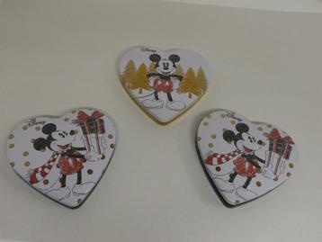 Mickey Mouse Blikken Dozen, 3 Stuks, Enlèvement ou Envoi, Mickey Mouse, Comme neuf, Autres types