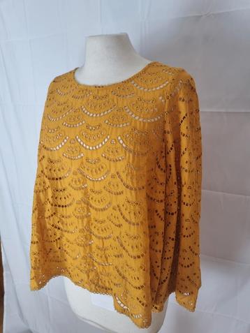 BA&SH Blouse cumin broderies 100% coton taille 0/xs beschikbaar voor biedingen
