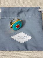 Bague Canyon argent turquoise et corail taille 56, Handtassen en Accessoires, Ringen, 18 tot 19, Verzenden, Nieuw, Met edelsteen