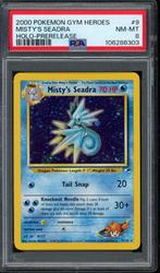 Misty's Seadra Holo [Pre-Release] PSA 8 - 9/132 - Gym Heroes, Hobby en Vrije tijd, Verzamelkaartspellen | Pokémon, Ophalen of Verzenden