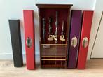 Harry Potter - toverstokken met display, Verzamelen, Harry Potter, Ophalen, Zo goed als nieuw, Replica