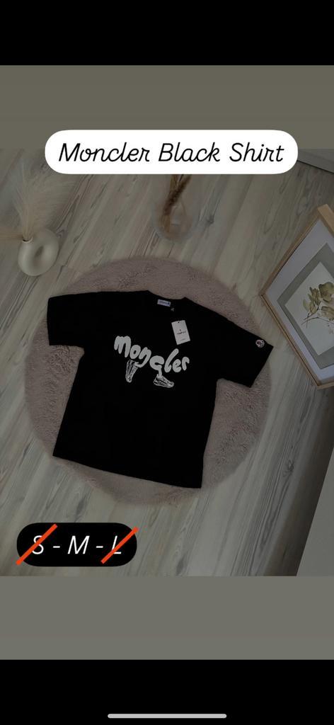 Moncler T-shirt, Kleding | Heren, T-shirts, Nieuw, Overige maten, Zwart, Ophalen