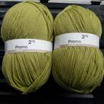 2 grosses pelotes zeeman Promo vert tilleul acrylique, Hobby & Loisirs créatifs, Tricot & Crochet, Comme neuf, Enlèvement