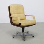 1x Vintage Bureaustoel Vergaderstoel Leder Eugen Schmidt 60s, Huis en Inrichting, Ophalen, Gebruikt, Beige, Bureaustoel