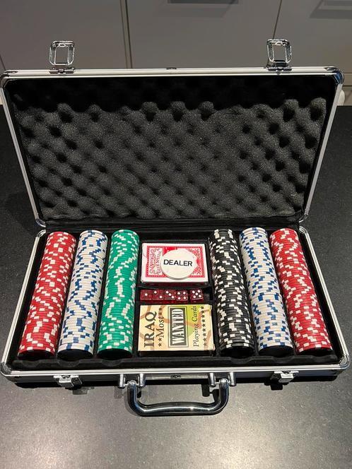 Pokerset 300-delig, Hobby & Loisirs créatifs, Jeux de société | Jeux de cartes, Enlèvement ou Envoi