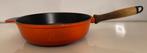 Poêle à frire en fonte made in france du style LeCreuset, Maison & Meubles, Enlèvement ou Envoi, Comme neuf, Poêle à frire ou Sauteuse