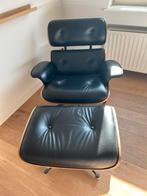 lounge chair met voetenbank stijl Eames, Huis en Inrichting, Fauteuils, Ophalen, Zo goed als nieuw