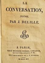 Livre Jacques Delille - La Conversation, poëme (Oeuvres) - 1, 19e siècle, Utilisé, Enlèvement ou Envoi, Europe
