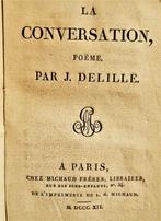 Livre Jacques Delille - La Conversation, poëme (Oeuvres) - 1, 19e siècle, Utilisé, Enlèvement ou Envoi, Europe