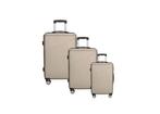 3-delige kofferset met cijferslot - Zilver, Handtassen en Accessoires, Koffers
