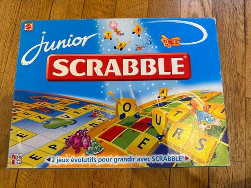Scrabble Junior – Mattel, Hobby en Vrije tijd, Gezelschapsspellen | Bordspellen, Zo goed als nieuw, Ophalen