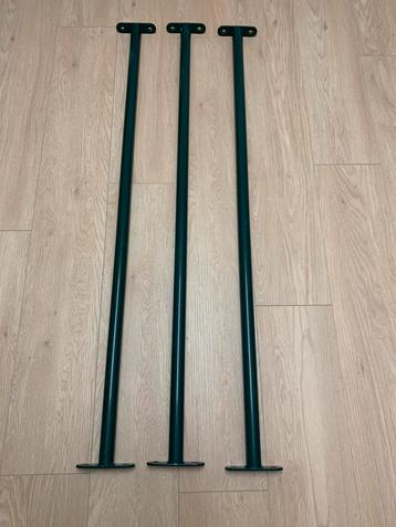 Rekstok - groen - 3 stuks beschikbaar voor biedingen