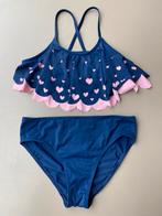 Bikini donkerblauw / roze M&S 152-158, Kinderen en Baby's, Kinderkleding | Kinder-zwemkleding, Maat 152, M&S, Meisje, UV-zwemkleding