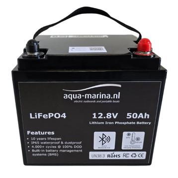 LiFePO4 Lithium Accu 12V 50Ah met Bluetooth | Lichtgewicht, Enlèvement ou Envoi, Neuf