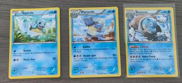 Squirtle, Wartortle, Blastoise Pokémon Plasma Blast Set 2016 beschikbaar voor biedingen