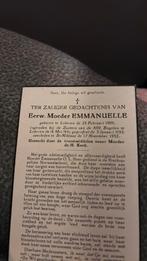 Moeder Emmanuelle 1909-1952, Envoi, Image pieuse