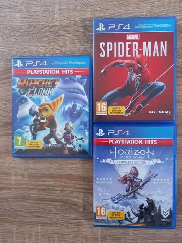  Lot de 3 jeux PS4 – Action / Aventure – Excellent état !  beschikbaar voor biedingen