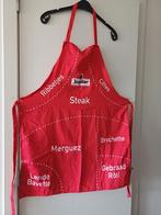rode jupiler keukenschort met benaming stukken vlees, Verzamelen, Ophalen of Verzenden, Nieuw, Kleding, Jupiler