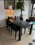 Tafel + stoelen merk Habitat 170x95x73 cm (uitschuifbaar), Huis en Inrichting, Ophalen of Verzenden, Gebruikt, 4 tot 6 stoelen
