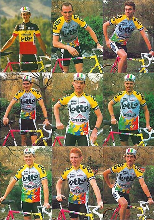 CP carte postale Cyclisme Equipe LOTTO SUPERCLUB MBK 1992, Collections, Cartes postales | Thème, Non affranchie, 1980 à nos jours