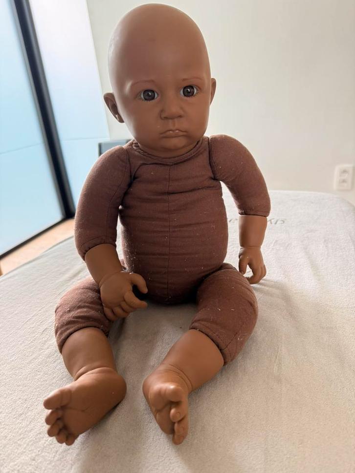 Realistische medische babypop merk Linde “Willy”, Verzamelen, Poppen, Zo goed als nieuw, Pop, Ophalen