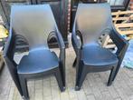 6 chaises de jardin anthracite, Ophalen, Gebruikt
