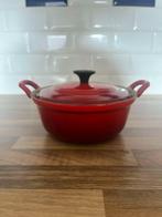 Le Creuset kookpot 20 cm, Gietijzer, Zo goed als nieuw, Keramische plaat, Ophalen