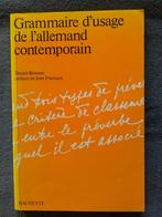 Grammaire d'usage de l'allemand contemporain 1988, Livres, Livres scolaires, Daniel Bresson, Allemand, Utilisé, Enlèvement ou Envoi