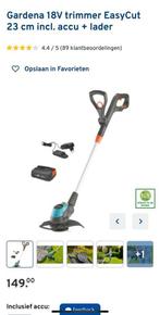 Gardena tuinset 18V, Tuin en Terras, Ophalen, Accu-grasmaaier, Zo goed als nieuw, 50 cm of meer