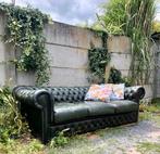 Vintage geleefde chesterfield zetel Chesterfield, Ophalen of Verzenden
