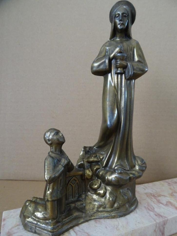 Statue de Jésus en bronze R Scali Rafaëllo Scali Statue 24cm, Collections, Religion, Utilisé, Christianisme | Catholique, Image