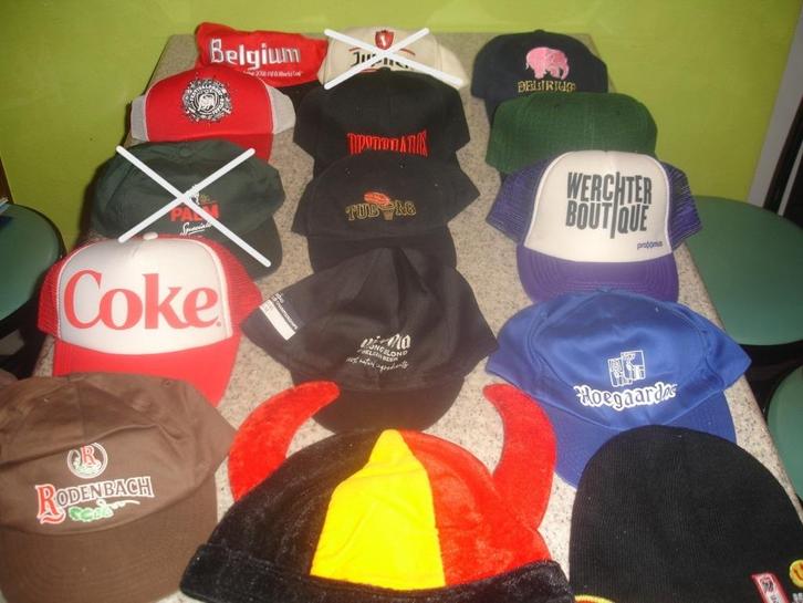 Verschillende petten en mutsen, Jupiler, Tuborg, Desperados,, Verzamelen, Biermerken, Zo goed als nieuw, Kleding, Overige merken