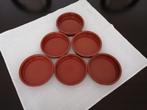 Set van 6 geëmailleerde terracotta cassolettes, Ophalen, Keramiek, Nieuw, Kom(men)