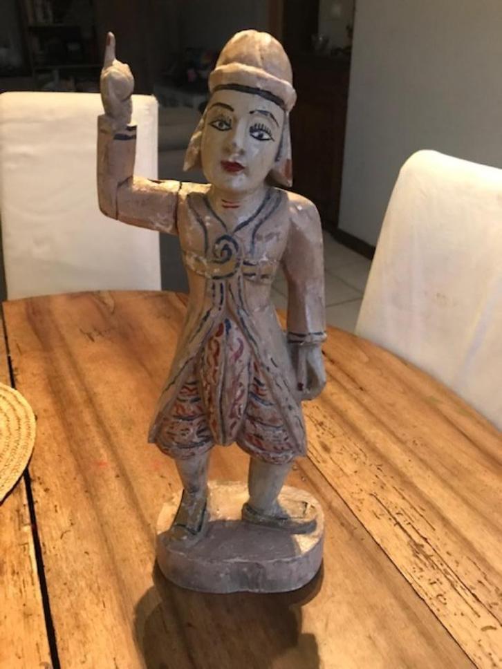 Statue en bois du Cambodge Asie, Antiquités & Art, Art | Sculptures & Bois, Enlèvement ou Envoi