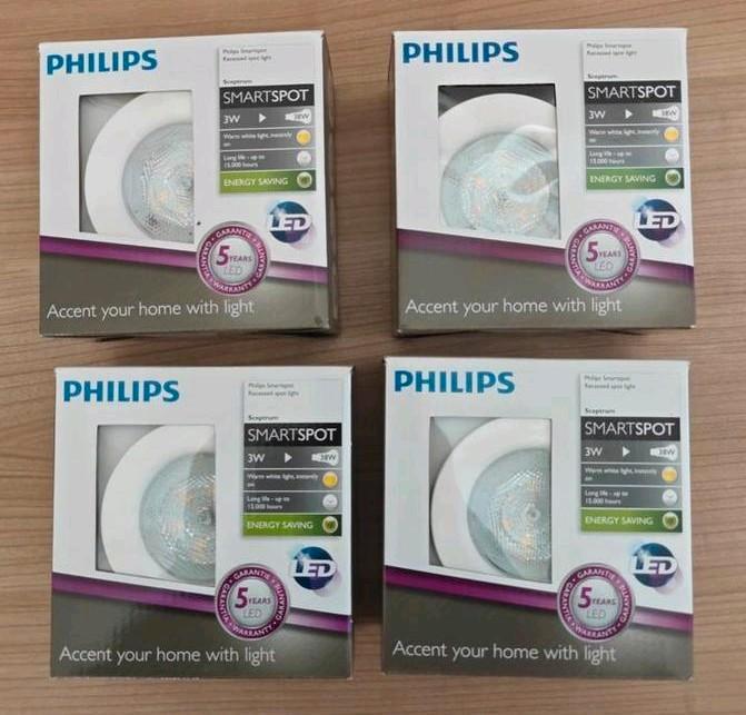 Philips LED spot wit 3W, Maison & Meubles, Lampes | Spots, LED, Enlèvement ou Envoi