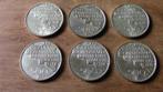 Belgie 6x 500 Frank, Postzegels en Munten, Ophalen of Verzenden, Setje, Zilver