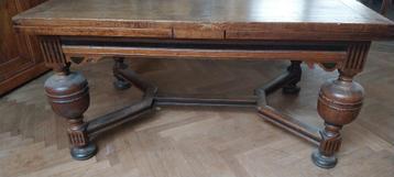 Table à manger ancienne à vendre, Maison & Meubles, Tables | Tables à manger, 150 à 200 cm, Cinq personnes ou plus, Enlèvement