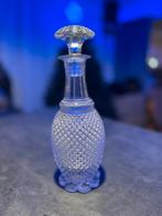 Vintage glazen karaf met stop – Boheems persglas – jaren 60, Antiek en Kunst, Ophalen