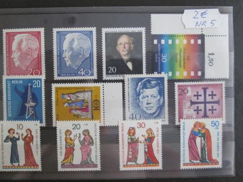 Lot 5 ongestempelde zegels Bundespost Berlin, Postzegels en Munten, Postzegels | Europa | Duitsland, Postfris, BRD, Ophalen
