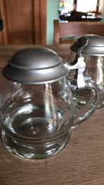 Antieke zware glazen mokken uit de jaren 60