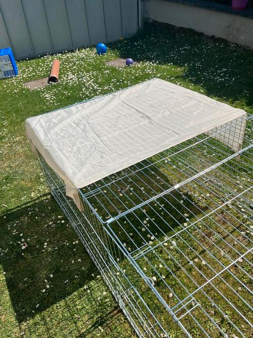 Kerbl Ren 4-Kant met Anti-Uitbraak-Versperring en Traliedak, Dieren en Toebehoren, Knaagdieren en Konijnen | Hokken en Kooien