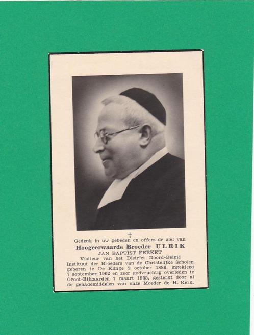 DP Broeder Jan Baptist Ferket, Verzamelen, Bidprentjes en Rouwkaarten, Bidprentje, Verzenden