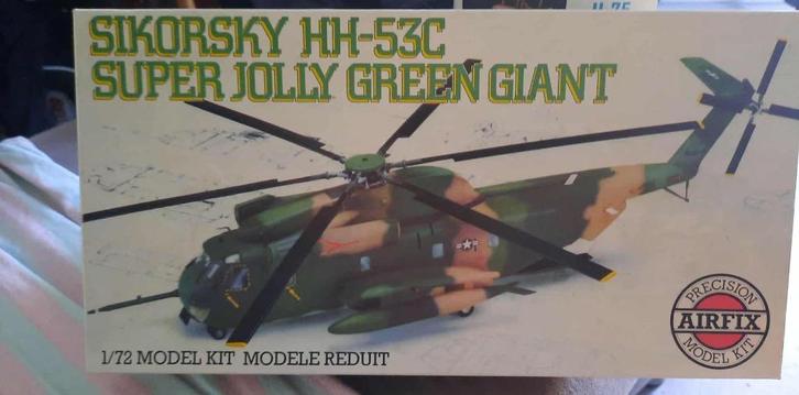 1/72 super jolly green giant Sikorsky HH-53C, Hobby en Vrije tijd, Modelbouw | Vliegtuigen en Helikopters, Zo goed als nieuw, Helikopter