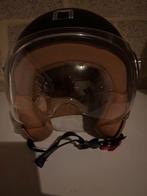 Witte en bruine motorhelm, Ophalen, Zo goed als nieuw, Large