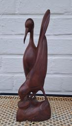 houten beeldje vogels, Verzamelen, Ophalen of Verzenden, Zo goed als nieuw, Dier