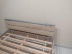 bed 145x205, Ophalen, Gebruikt, Bruin, 140 cm