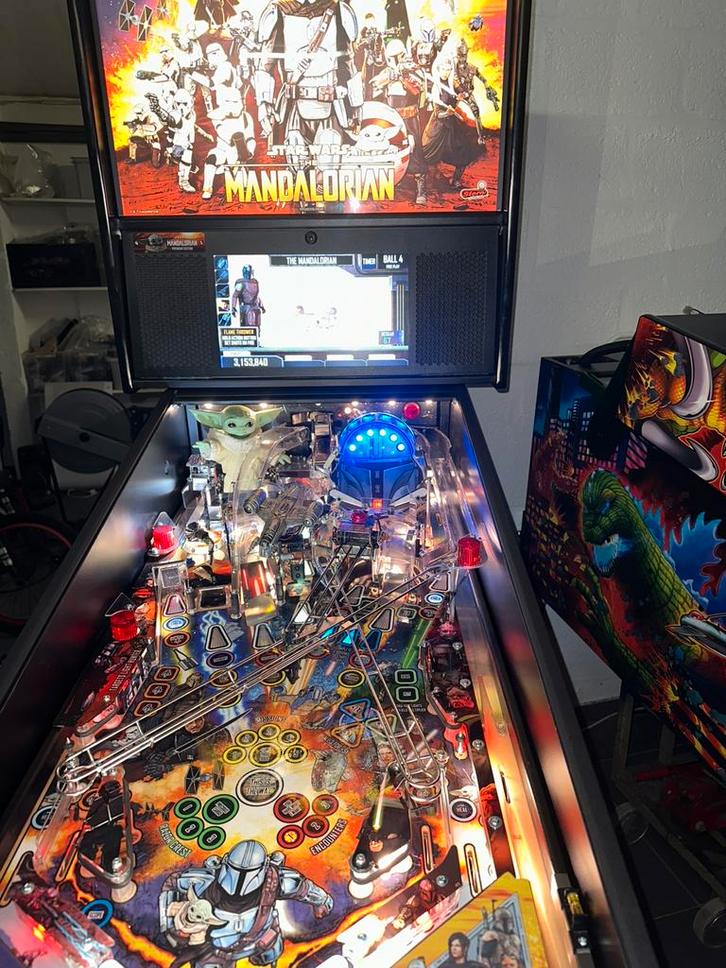 StarWars Mandolorian Premium flipperkast, Verzamelen, Automaten | Flipperkasten, Nieuw, Dot-matrix, Flipperkast, Stern, Ophalen