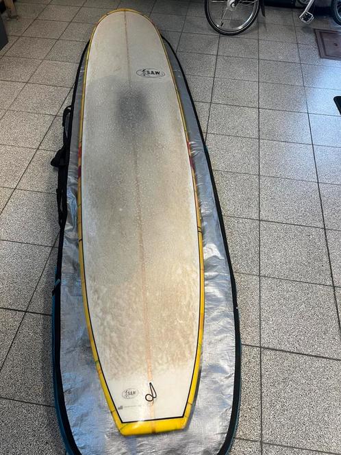 Longboard 9’6 noserider, Watersport en Boten, Golfsurfen, Gebruikt, Longboard, Met vinnen, Met draagtas, Met koord, Ophalen