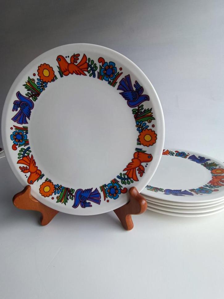 Set van 6 dessertborden van Villeroy & Boch — Acapulco, Antiek en Kunst, Antiek | Keramiek en Aardewerk, Ophalen of Verzenden