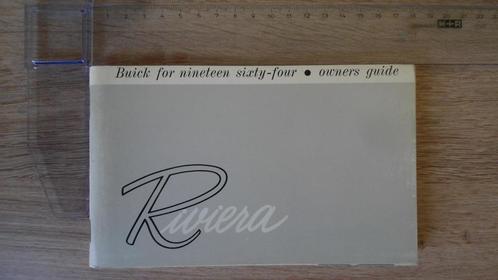 1964 Buick Riviera. First print original Owner's Guide., Auto diversen, Handleidingen en Instructieboekjes, Ophalen of Verzenden